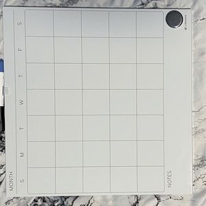 Dry erase calendar